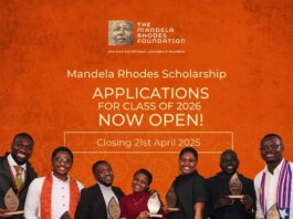 2025 Mandela Rhodes Scholarship for Young Africans